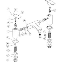 Ajax Yarmshaw Chrome Bath Filler