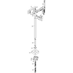 Ajax Yarmshaw Chrome Floor Standing Bath Shower Mixer