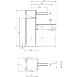 Ajax Weighton Chrome Basin Mixer and Waste