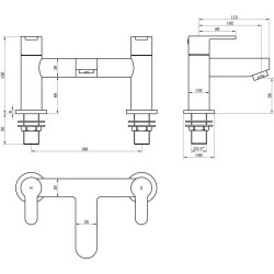 Ajax Ancholme Chrome Bath Filler