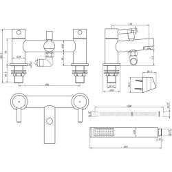 Ajax Humber Chrome Bath Shower Mixer