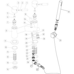 Ajax Humber Chrome Bath Shower Mixer