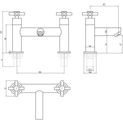 Ajax Wharfe Chrome Bath Filler