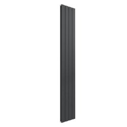 Reina Flat Vertical Anthracite Mild Steel Designer Double Radiator 1800 x 292mm