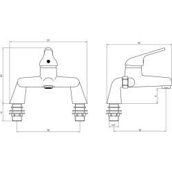 Ajax Waring Chrome Bath Filler