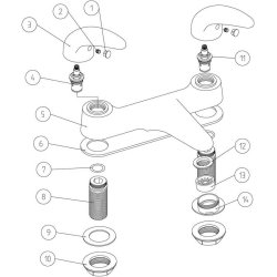 Ajax Waring Chrome Low Pressure Bath Filler