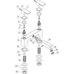 Ajax Pockington Chrome Bath Filler