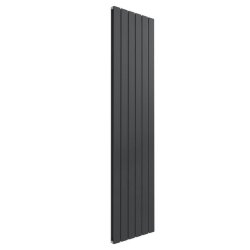 Reina Flat Vertical Anthracite Mild Steel Designer Double Radiator 1800 x 440mm