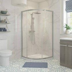 Ajax Keah 6mm One Door 800mm Quadrant Shower Enclosure in Chrome