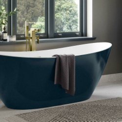 Ajax Dunholme 1700 x 780mm Matt Blue Freestanding Bath