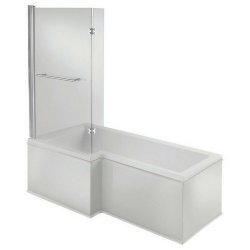 Ajax Armthorpe 1700 x 850mm Supercast LH L Shape Shower Bath