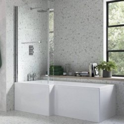 Ajax Armthorpe 1700 x 850mm LH L Shape Shower Bath