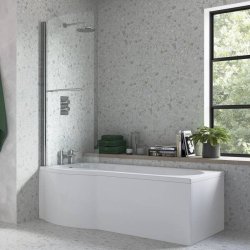 Ajax Barcon 1700 x 850mm LH P Shape Shower Bath