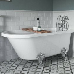 Ajax Bardney 1700 x 750mm White Freestanding Corner Bath