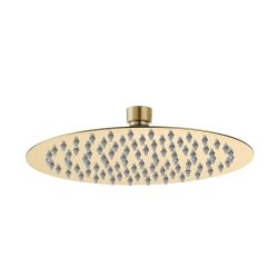 Ajax Brushed Brass 250mm Round Showerhead