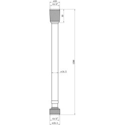 Ajax Chrome 1500mm PVC Shower Hose