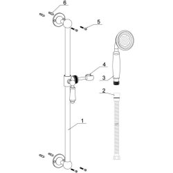 Ajax Chrome Traditional Slide Rail