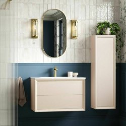 Ajax Yarborough 815mm Matt Cotton Wall Hung Vanity Unit