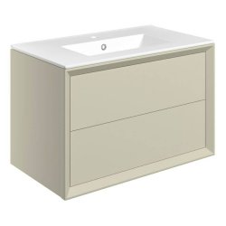 Ajax Yarborough 815mm Matt Cotton Wall Hung Vanity Unit