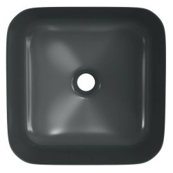 Ajax Hainton 400mm Black Square Ceramic Countertop Basin