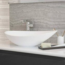 Ajax Elkington White Resin Countertop Basin