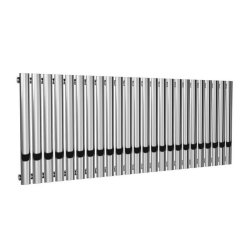 Reina Neva Horizontal Chrome Mild Steel Designer Single Radiator 550 x 1180mm