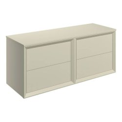 Ajax Yarborough 1200mm Matt Cotton Wall Hung Vanity Unit and Worktop