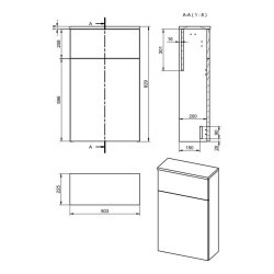 Ajax Yarborough 503mm Matt Cotton WC Unit