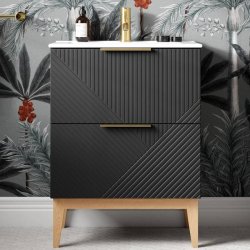 Ajax Irby 615mm Matt Graphite Grey Floor Standing Vanity Unit