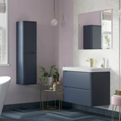 Ajax Ferriby 805mm Matt Indigo Wall Hung Vanity Unit