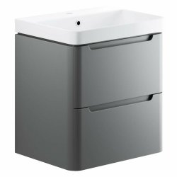 Ajax Ferriby 605mm Matt Grey Wall Hung Vanity Unit