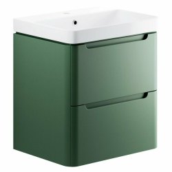 Ajax Ferriby 605mm Matt Sage Green Wall Hung Vanity Unit