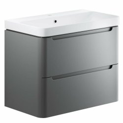 Ajax Ferriby 805mm Matt Grey Wall Hung Vanity Unit