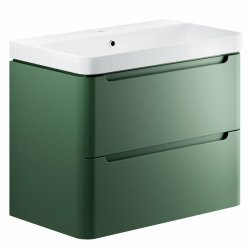 Ajax Ferriby 805mm Matt Sage Green Wall Hung Vanity Unit