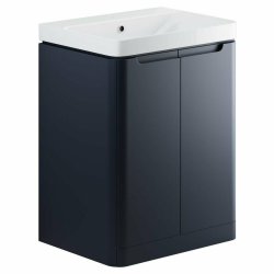 Ajax Ferriby 605mm Matt Indigo Floor Standing Vanity Unit