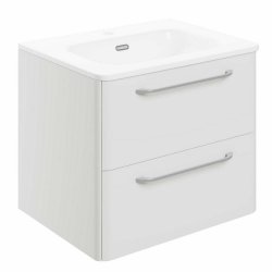 Ajax Humberston 610mm White Gloss Wall Hung Vanity Unit