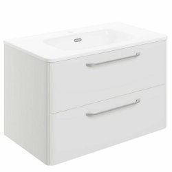 Ajax Humberston 810mm White Gloss Wall Hung Vanity Unit