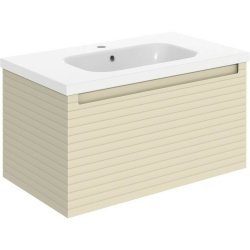 Ajax Barnoldby 815mm Matt Cotton Wall Hung Vanity Unit