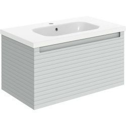 Ajax Barnoldby 815mm Matt Mineral Grey Wall Hung Vanity Unit