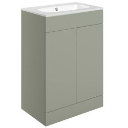 Ajax Somercotes 610mm Matt Olive Green Floor Standing Vanity Unit