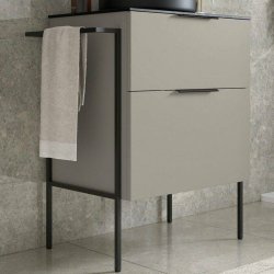 Ajax Somercotes 610mm Matt Latte Wall Hung Vanity Unit