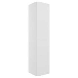 Ajax Somercotes 350mm Matt White Wall Hung Tall Storage Unit