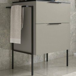 Ajax Somercotes 815mm Matt Latte Wall Hung Vanity Unit