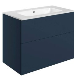 Ajax Somercotes 815mm Matt Deep Blue Wall Hung Vanity Unit