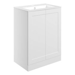 Ajax Willingham 615mm Matt White Floor Standing Vanity Unit