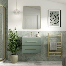 Ajax Willingham 615mm Matt Reed Green Wall Hung Vanity Unit