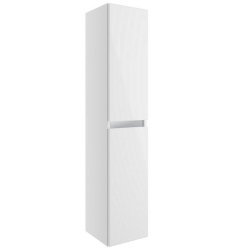 Ajax Brookenby 615mm White Gloss Wall Hung Tall Storage Unit