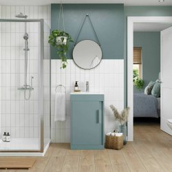 Ajax Elsham 510mm Matt Sea Green Floor Standing Vanity Unit