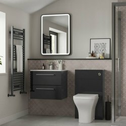 Ajax Walesby 510mm Anthracite Gloss Wall Hung Vanity Unit