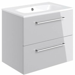 Ajax Walesby 610mm Grey Gloss Wall Hung Vanity Unit